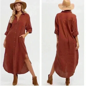 Maxi Shirt Dress